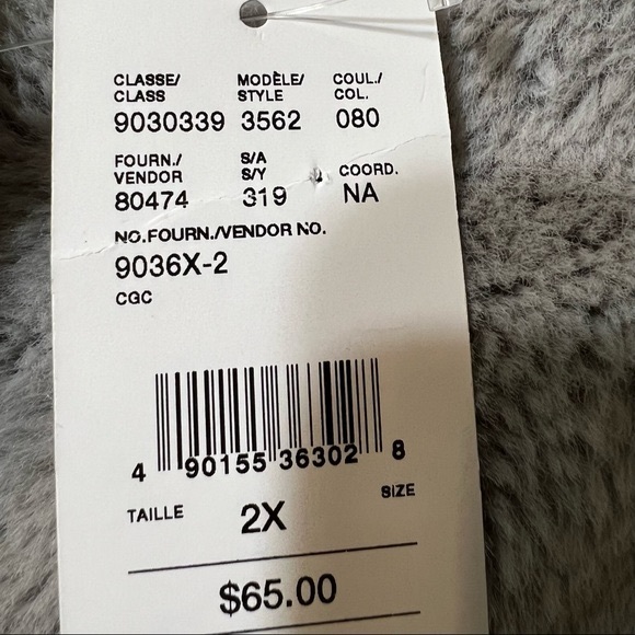 Laura Plus Hamilton NEW WITH TAGS Lightweight Grey Size 2X Ladys Cardigan - Picture 3 of 5